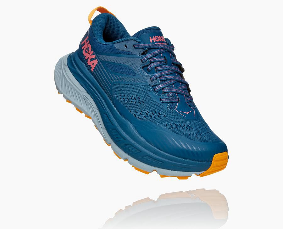 Zapatillas Trail Hoka One One Mujer - Stinson Atr 6 - Azules - ONT320487